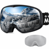Outdoormaster Owl Ski Goggles Otg Anti Fog Snowboard Goggles Men Women Youth Uv