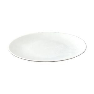 12x 10pc Partyware Deluxe Reusable Snack Plates Set 180mm White