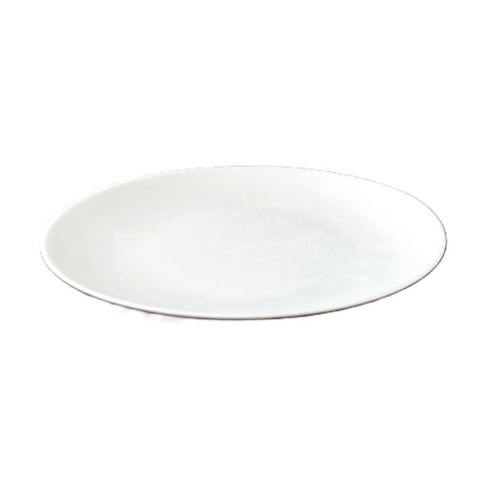 12x 10pc Partyware Deluxe Reusable Snack Plates Set 180mm White