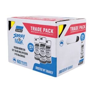 Dy-Mark 350g Yellow Spray & Mark Spray Paint - 12 Pack