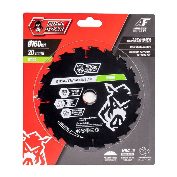Full Boar 160mm 20T Circular Saw Blade  FBCSB160-20T