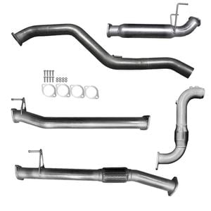Ignite Exhausts Turbo Back For Isuzu D-max 3l 3" Cat & Hotdog Raw Aluminised Steel