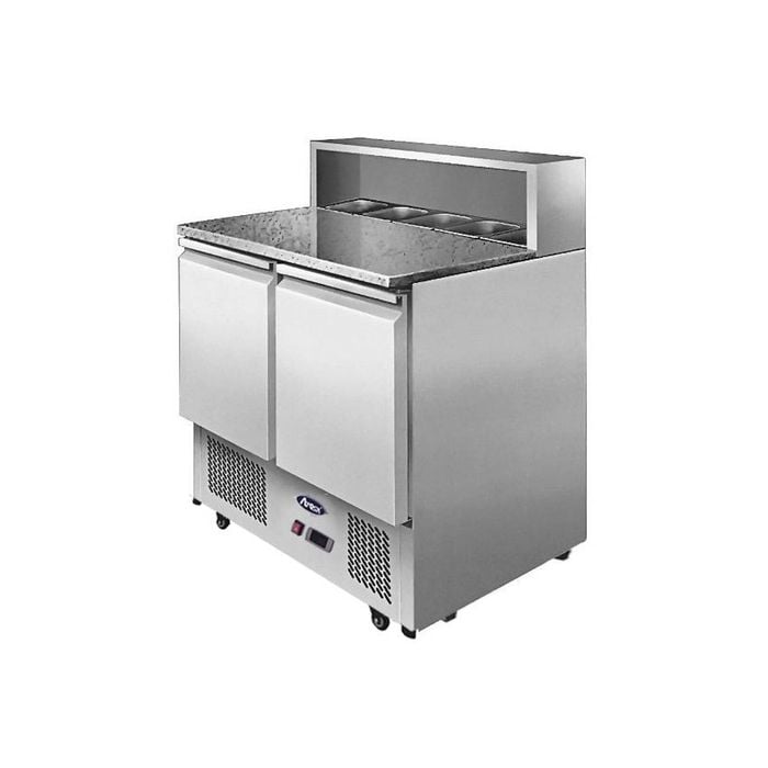 Atosa Two Door Pizzatable Marble Top Saladette Esl3831