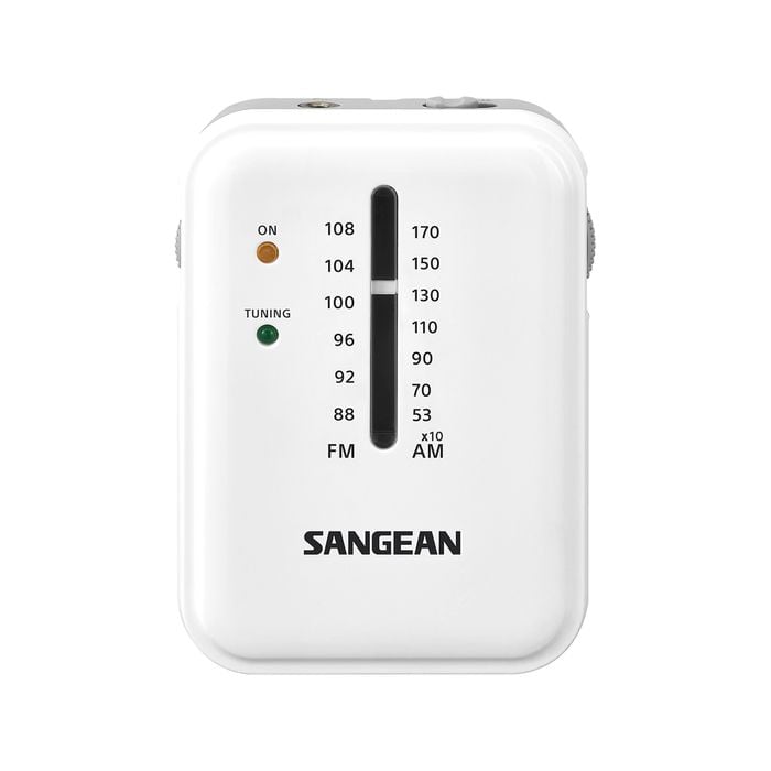 Sangean Sr32 Compact Mini Portable Am/fm Radio - White