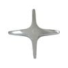 Shaw & Mason Chrome Cross Style Star Tap Handle
