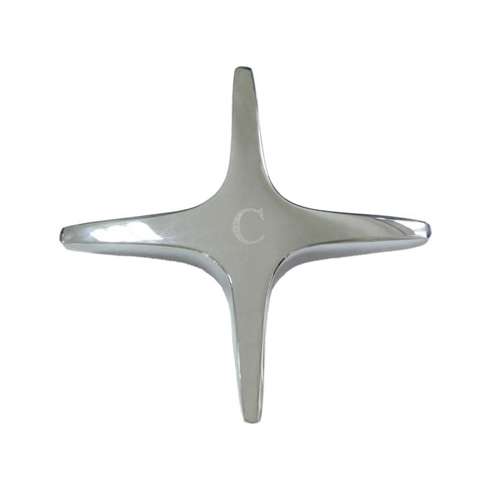 Shaw & Mason Chrome Cross Style Star Tap Handle