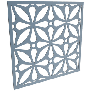 ProtectorAl 300 - 1200 x 300 - 1200mm Deep Ocean Morrocco Unframed Solid Aluminium Decorative Panel