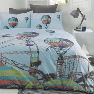 Retro Home Quilt Cover Set Carnival King