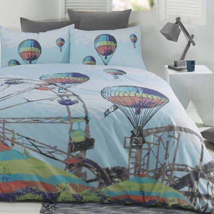 Retro Home Quilt Cover Set Carnival King