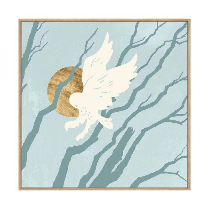 Artey | Silent Hunter I - Framed Canvas - Natural Frame - 140 x 140cm