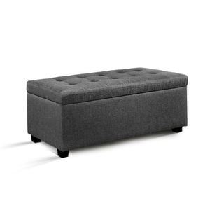 Artiss Ottoman Storage 97cm Grey