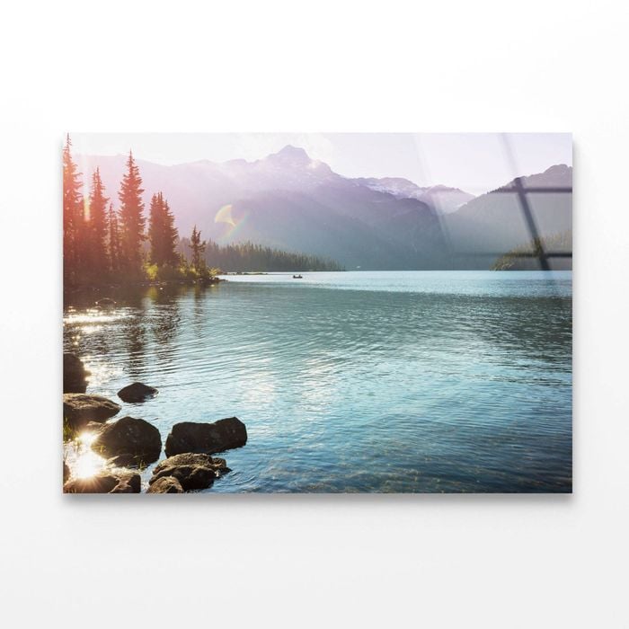 Blue Lake in Canada   Print 100% Australian Made 150 x 100cm  (Acrylic)
