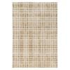 Loopsie-290cm X 200cm-oodi Brown And Ivory Plaid Washable Rug