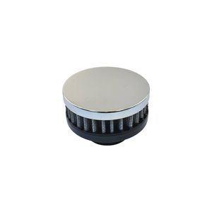Chrome Clamp-on Filter Breather, Short Style