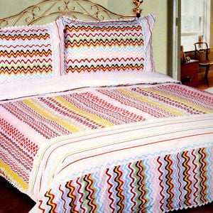 Hotel Living 225TC Polyester Cotton Sorrento Quilt Cover Set Queen