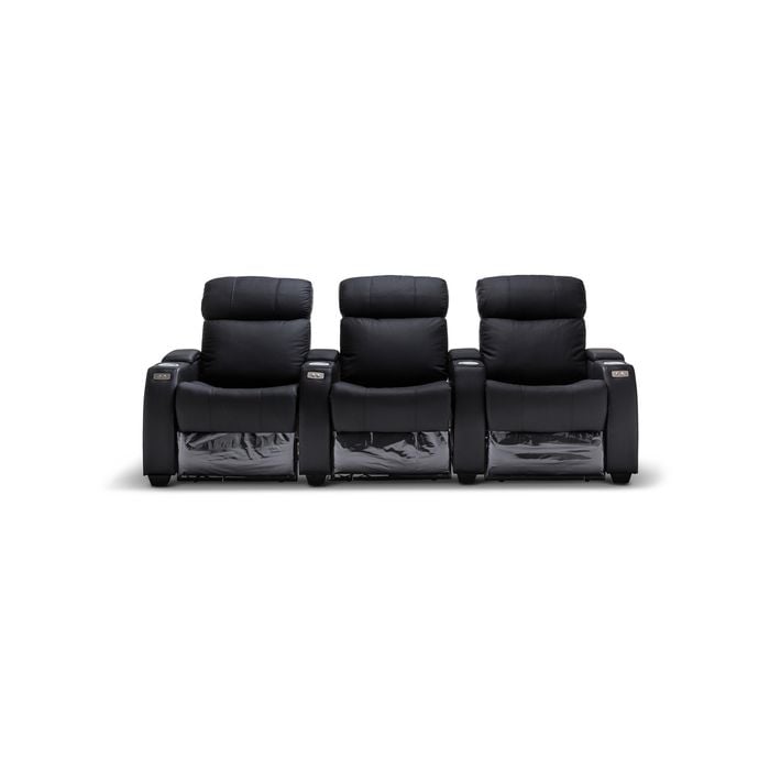 Anna Electric 3 Seater Home Theatre Recliner Top Grain Geniune Leather
