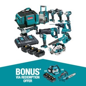 Makita 18V Brushless 10 Piece Combo Kit DLX1059TX1