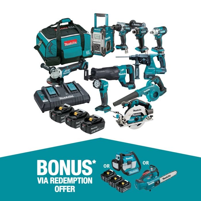 Makita 18V Brushless 10 Piece Combo Kit DLX1059TX1