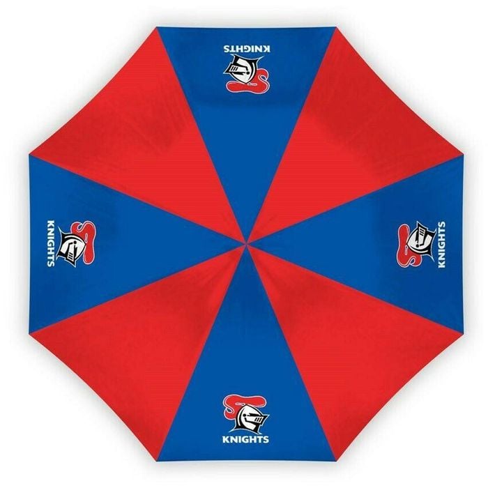 NRL Compact Umbrella - Newcastle Knights - Rain - Glovebox - 60cm Length W17cm