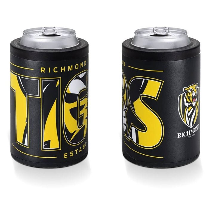 Richmond Tigers AFL Insulated Stainless Steel Can Cooler With Twist Top Lid