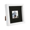 Nicola Spring 6" X 6" White 3d Box Photo Frame - 2" X 2" Mount