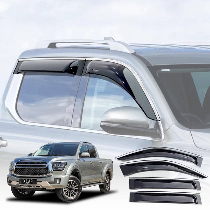 Weathershields for GWM Cannon Alpha 2024-Onwards Car Weather Shields Wind Deflectors Visor 4 Pcs