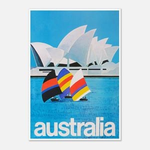 Galrie Sydney Harbour Vintage Travel Poster Retro Australian Wall Art Print Home Décor, Poster Only, A3 30 x 42cm (12 x 16inch)