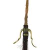 Rubies Harry Potter Broom Plastic Molded Handle Bristles Foot Stirrups - Gold