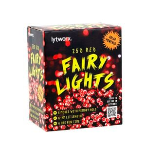 Lytworx Red Solar Fairy Lights - 250 Pack