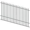 ProtectorAl 1201 - 2400 x 1500mm Palladium Silver Raked Up to 15º Batten Pool Fence Panel