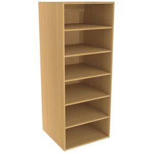 Lugna 1536 x 600 x 580mm Sand Ready to Assemble Robe Insert 5 Shelf Unit