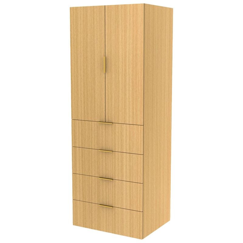 Lugna 2048 x 750 x 580mm Sand Hanging 4 Drawers Double Door Storage Cabinet