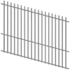 ProtectorAl 1201 - 2400 x 1800mm Palladium Silver Raked 16-30º Batten Pool Fence Panel