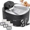 Advwin Thermostatic Automatic Pet Water Fountain + 3Pack Pet Water Fountain Filter Replacement