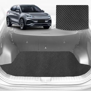 6D Diamond Car Boot Mat for All-new BYD Atto 3 2022-Current-Cargo Mat-Black-Outback GT