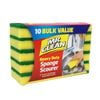 Mr Clean Sponge Scourer - 10 Pack
