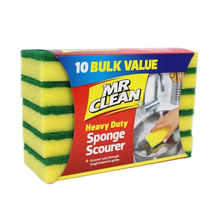 Mr Clean Sponge Scourer - 10 Pack