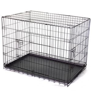 Yes4pets 48' Collapsible Metal Dog Cat Crate Cat Rabbit Puppy Cage With Tray