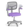 Costway Kids Swivel Chair Height Adjustable Computer Desk Chair Purple
