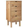 vidaXL Drawer Cabinet Storage Cabinet Cupboard Living Room OTTA Solid Wood Pine