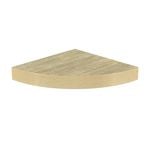 Flexi Storage Decorative Shelving Oak Rounded Corner Floating Shelf 