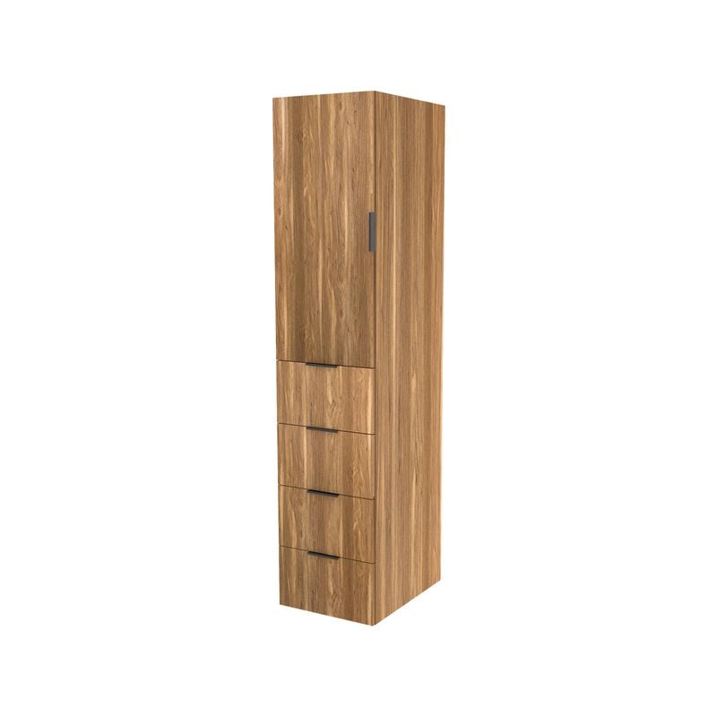 Lugna 2048 x 450 x 580mm Cove Hanging 4 Drawers Left Hinged Door Storage Cabinet