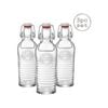 Bormioli Rocco 3 Piece Officina 1825 Swing Top Water Bottles Set