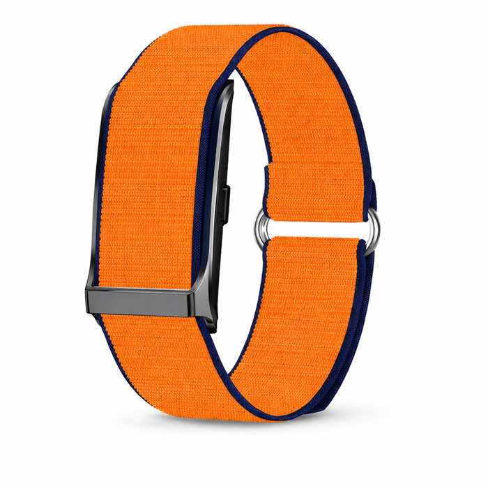 Fitness Tracker No-screen Smart Watch  –  Heart Rate Monitor, 1atm Waterproof, Outdoor Activity Smartwatch Orange Black