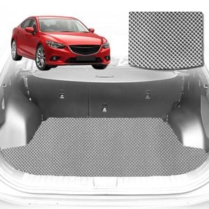 6D Diamond Car Boot Mat for Mazda 6 (GJ)2013-Current-Cargo Mat-Grey-Outback GT