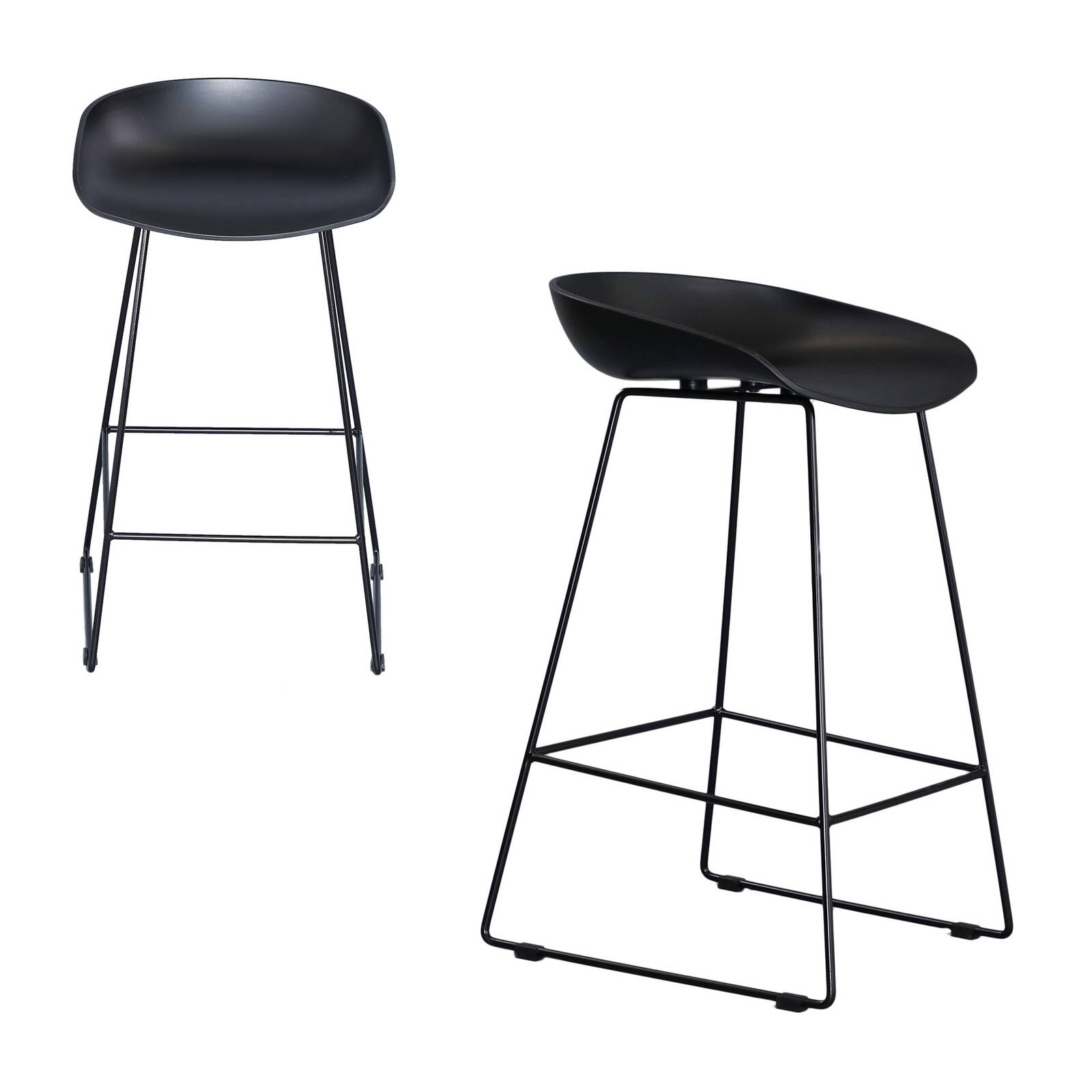 Bar stools black metal legs hotsell