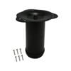 Adoored 60 x 150mm Black Round Table Leg
