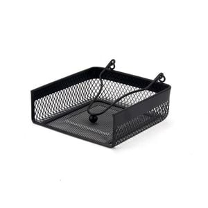 Classica Nero Mesh Napkin Square Holder Home Organiser 18.5x16cm Black