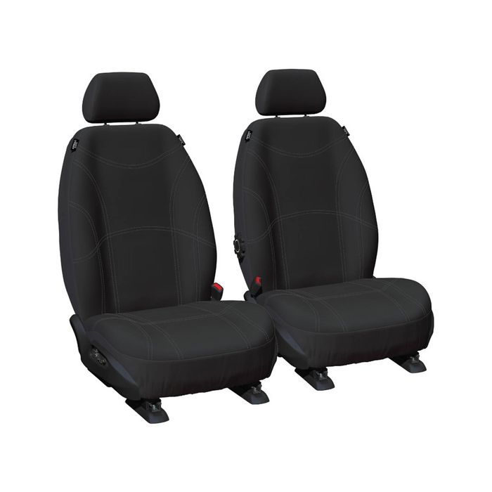 Getaway Neoprene Front Black/SL Seat Covers - BT50 Ranger Single 2011-15