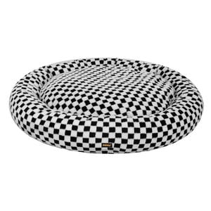 PaWz XXXL Size Round Checkerboard Pattern Pet Bed